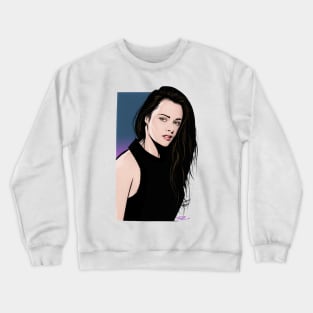 Kristen Stewart - An illustration by Paul Cemmick Crewneck Sweatshirt